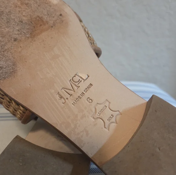 J.McLaughlin Luiza Vacheta Woven Sandals Tan - Picture 12 of 12